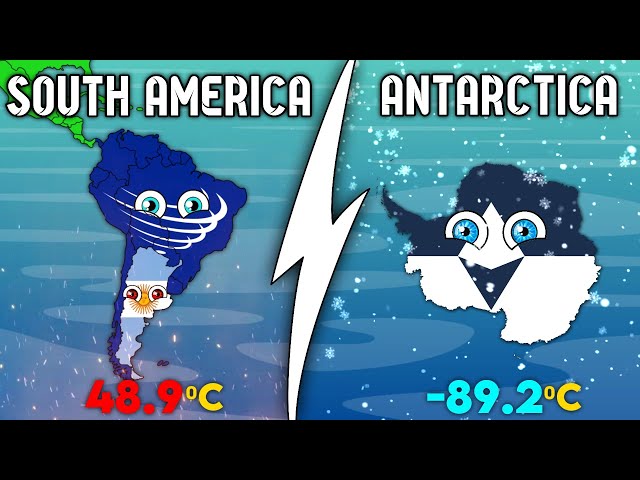 Hottest & Coldest Temperatures in Every Continent 🔥❄️
