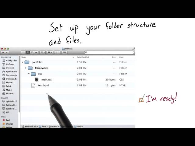 Intro to HTML and CSS - Creating the Project