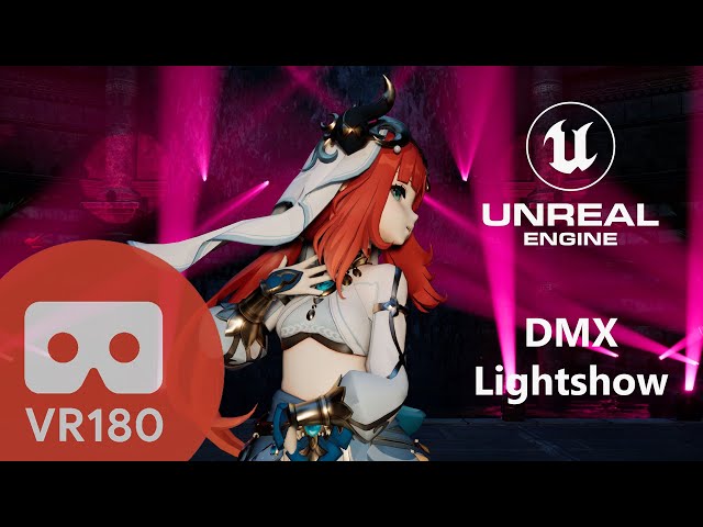 [MMD] [VR180] UE5 DMX LightShow Nilou/ニィロウ/妮露 | JISOO - ‘꽃(FLOWER)