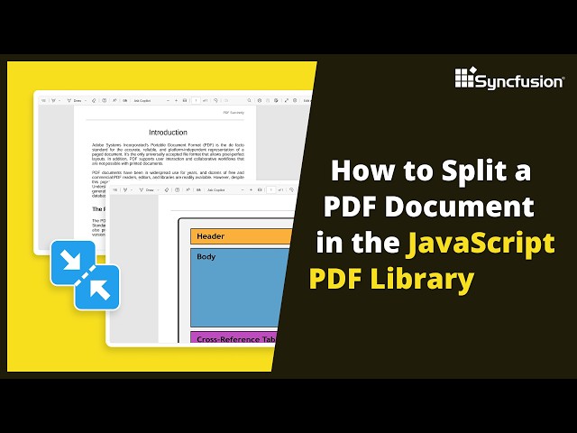 How to Split a PDF Document in the JavaScript PDF Library