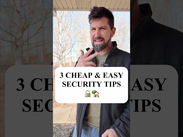 3 EASY things to make your home SAFER #shorts #security #safety