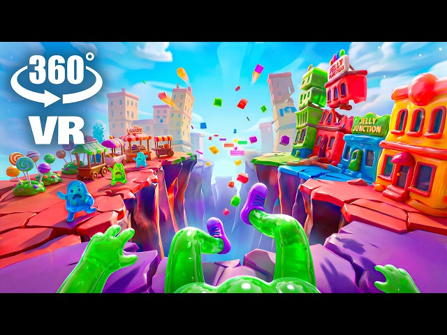 360° VR - EARTHQUAKE in Jelly City!