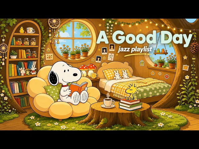A Good Day with Jazz Playlist  🎼 One Jazz Session Somehow Became Three Hours ☕ Snoopy Jazz BGM