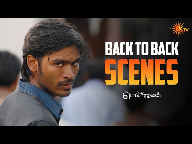 Polladhavan Movie Back to Back Scenes | Dhanush | Ramya | K TV
