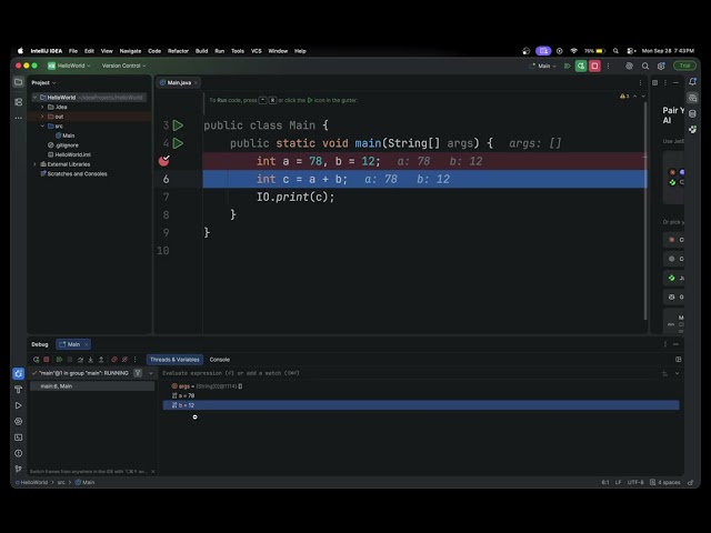 Debugging Java Programs using IDE | JetBrains