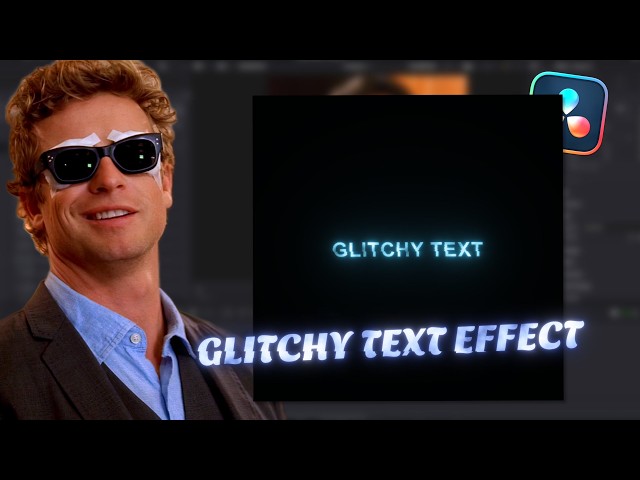 AE Like Glitchy Text Effect I Davinci Resolve Tutorial