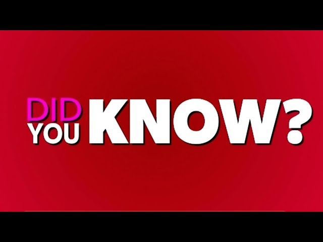 Did You Know?