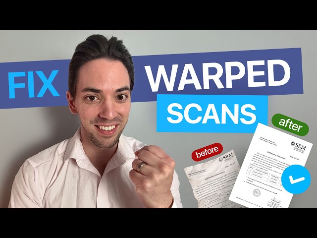 How to Fix Warped & Curved Scans with AI — Document Straightener