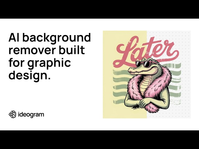 AI background remover built for graphic design