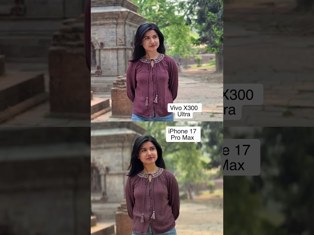 iPhone 17 Pro Max Vs Vivo X300 Ultra Portrait Video! #shorts
