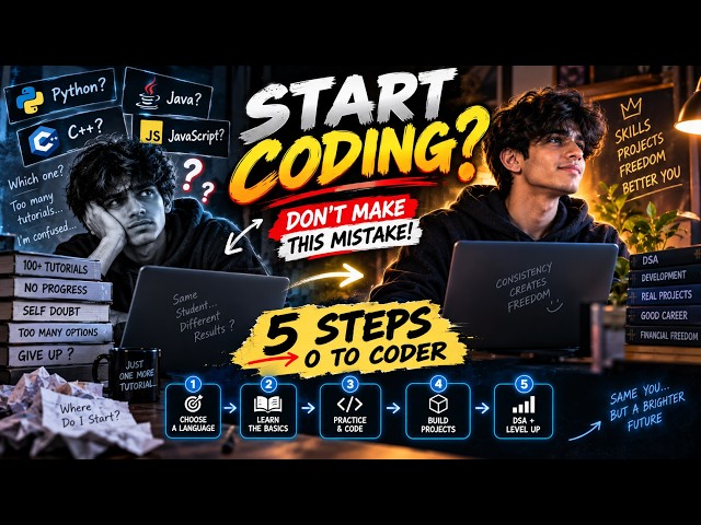 How to Start Coding in 2026? 💻 | 5 Steps for Complete Beginners