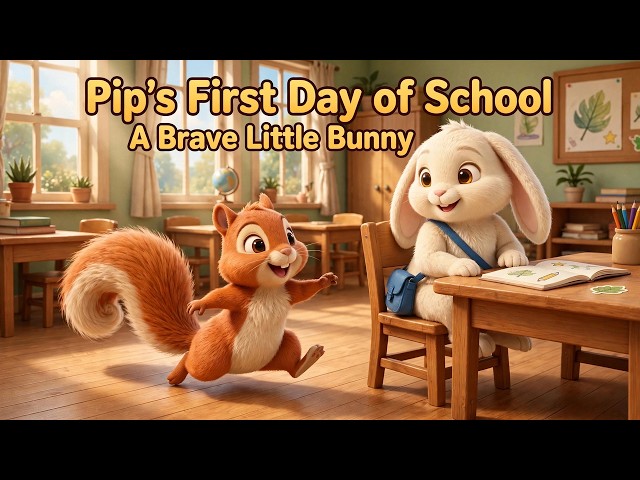 Pip's First Day of School: A Brave Little Bunny | Kids Story | Tale Town