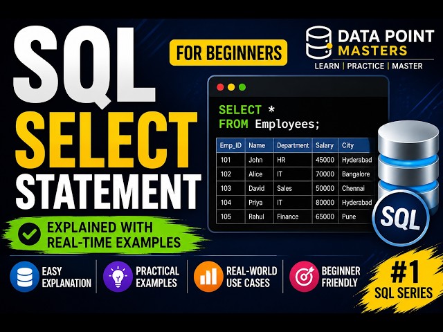 SQL SELECT Statement Explained with Real-Time Examples | MySQL Tutorial for Beginners
