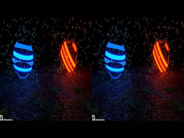 Spheres Of Particles | Stereoscopic-3D | Blender 2.70 | Dario999