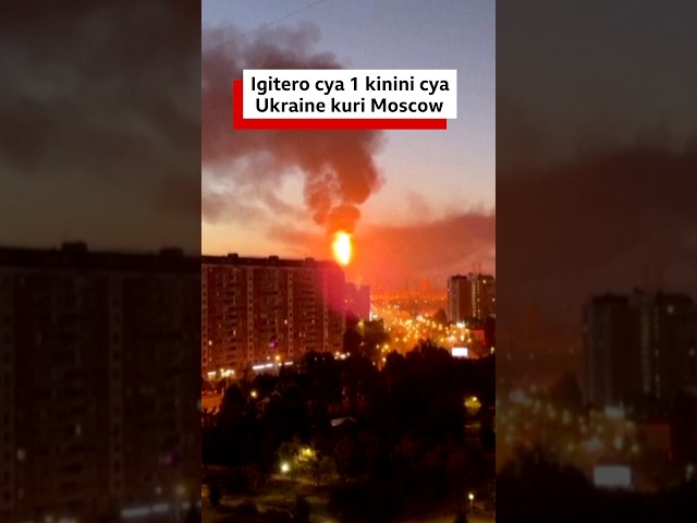 Igitero cya 1 kinini cyane cya Ukraine kuri Moscow cyakoreshejwemo 'drone' amagana|BBC News Gahuza