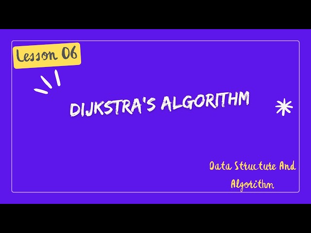 Dijkstra’s Algorithm | Shortest Path Algorithm Step-by-Step | DSA