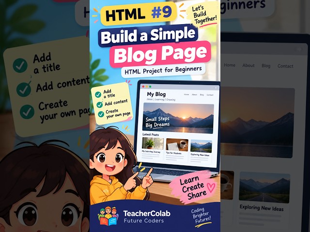 Build a Simple Blog Page | HTML Project for Beginners