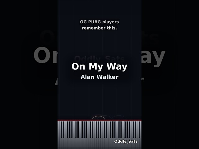 On My Way - Alan Walker | Piano Cover #shorts