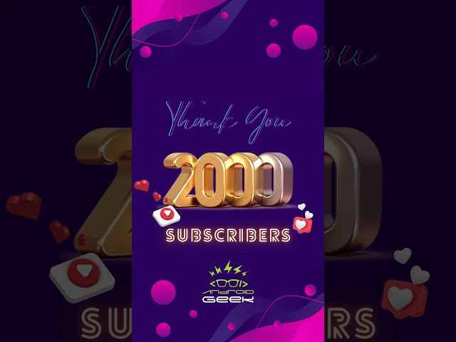 Celebrating 2000 Subscribers: A Journey of Responsibility and Quality Content! #android #kotlin