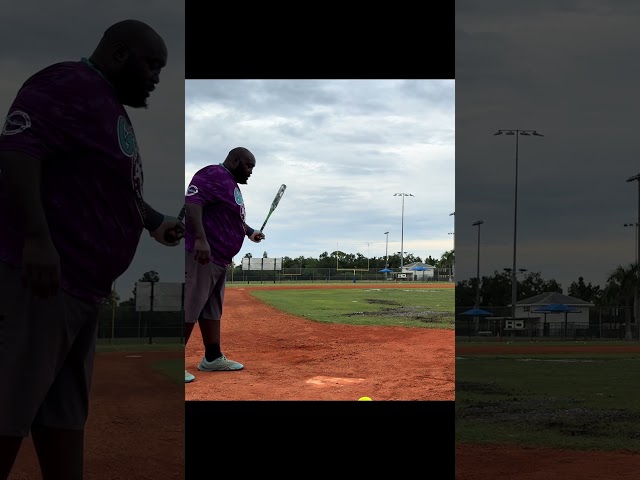 Almost seemed on purpose #slowpitchsoftball #batreview #softballlife #usssa #seniorsoftball