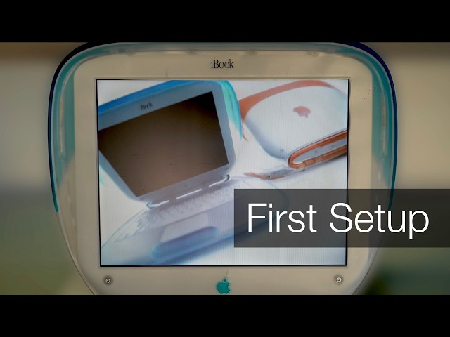 Setting up an Apple iBook G3 from 1999!