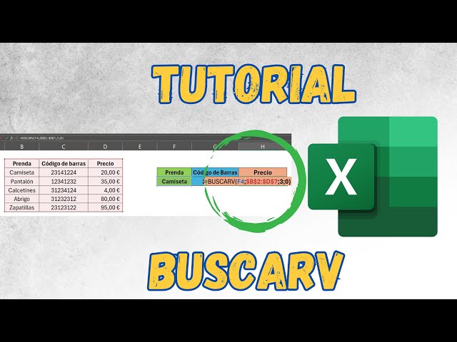 Aprender a usar BUSCARV en EXCEL