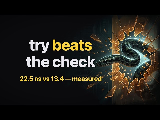 Python Exceptions: Why try Is Faster Than Checking