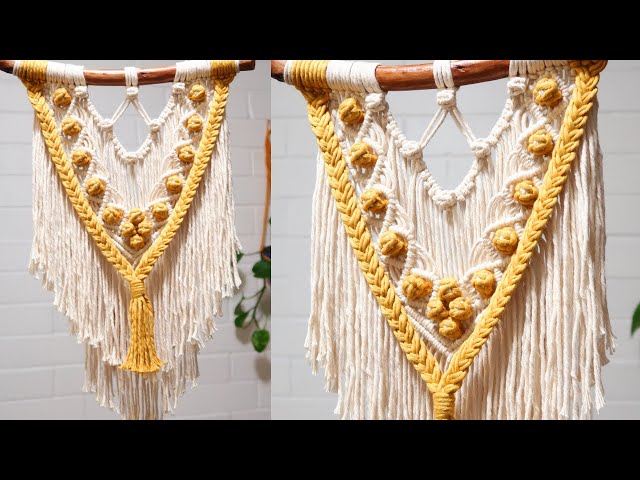 DIY Macrame Wall Hanging | Macrame wall hanging tutorial