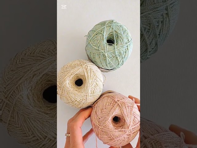 From yarn to something beautiful ✨ Mint, cream or pink?