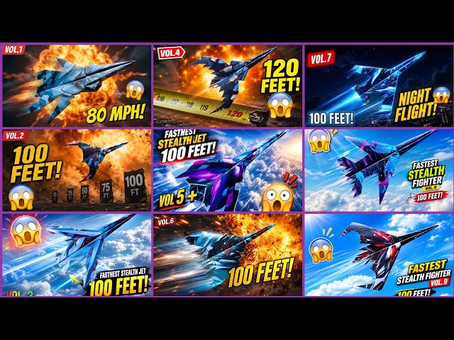 9 Fastest Stealth Jets In One Video - Ultimate Compilation