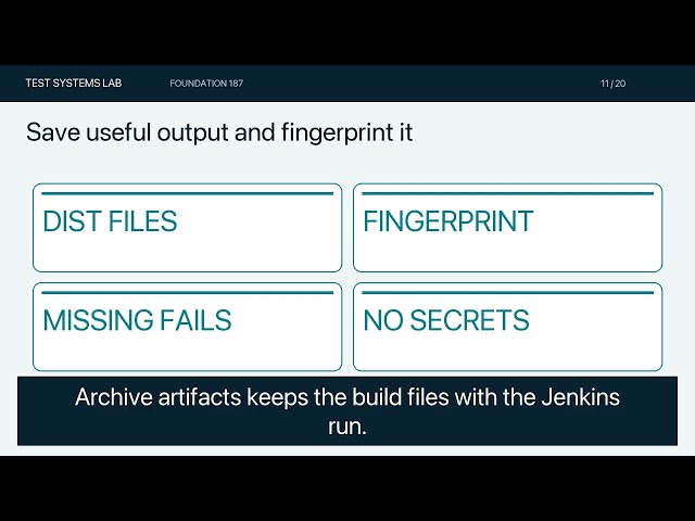 Jenkins Pipeline for Python: Keep Failures and Test Evidence