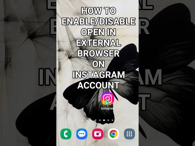 How To Enable/Disable Open in External Browser on Instagram Account #instagramtutorial #howto