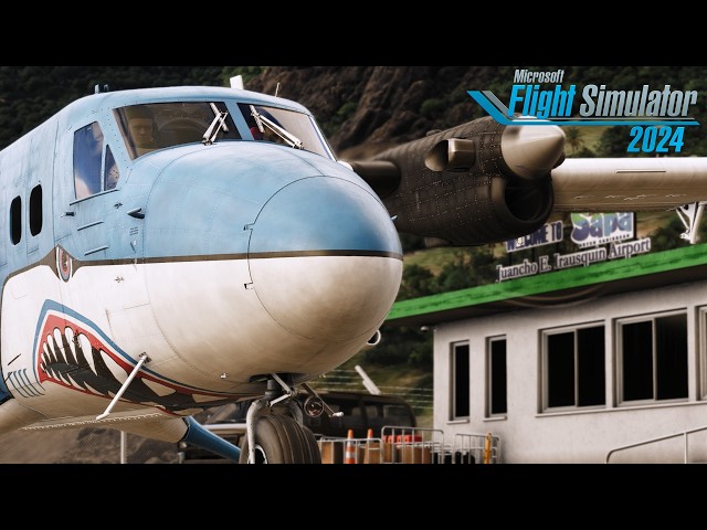 Microsoft Flight Simulator 2024 | DHC-6 Twin Otter | Saba (TNCS) ✈ St Maarten (TNCM) | Caribbean