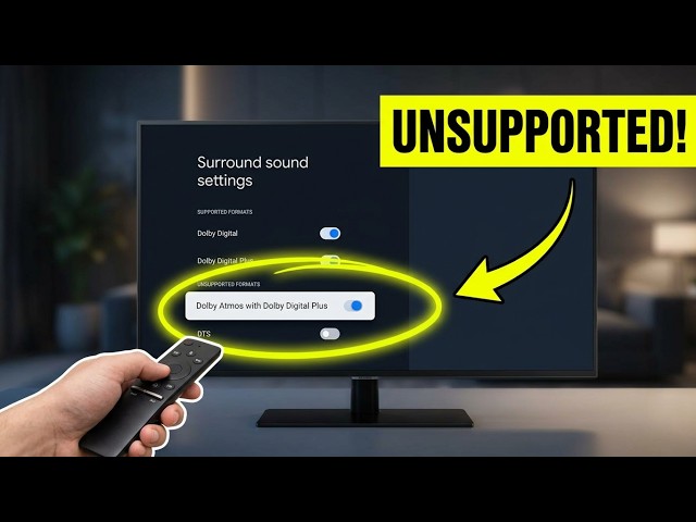 Unsupported Formats & Manual Surround Sound Settings on Google TV | Fix Audio Codec Errors Fast