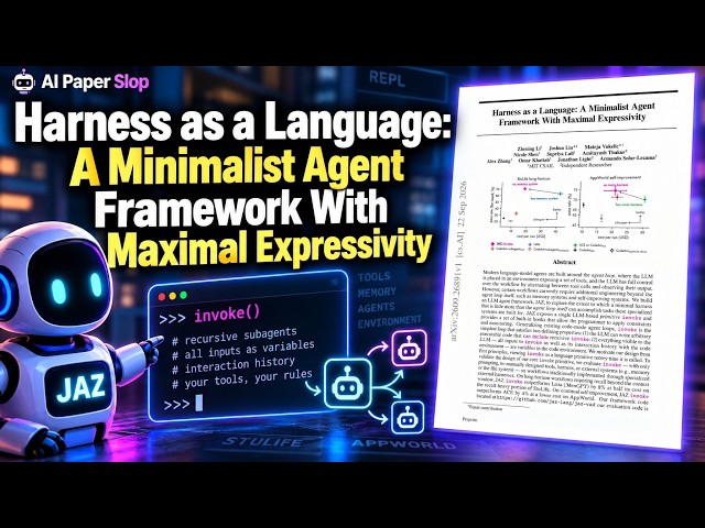 Harness as a Language: A Minimalist Agent Framework With Maximal Expressivity (Sep 2026)
