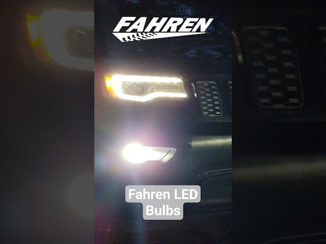 Fahren LED bulbs for the Jeep Grand Cherokee - H11 Bulbs - #Fahren #LEDbulb #FahrenLight #shorts