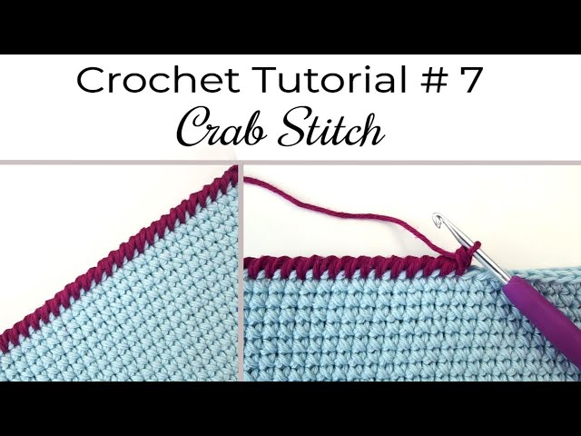 How to crochet Crab Stitch Border [STITCH #7] Crochet edging