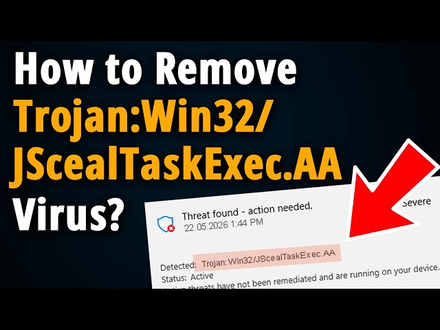 How to Delete Trojan:Win32/JScealTaskExec Virus?
