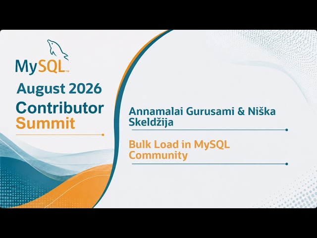Bulk Load in MySQL Community