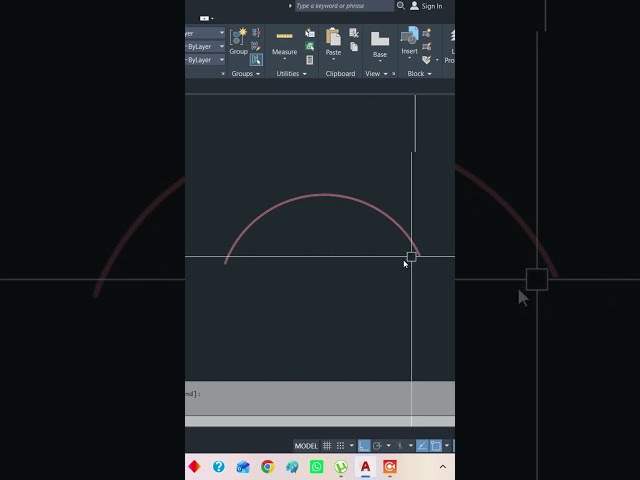 Arc command #Hashtags #AutoCAD #AutoCADCourse #commands