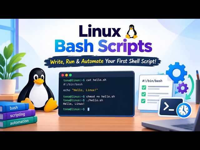Linux Bash Scripts – Write, Run & Automate Your First Shell Script!