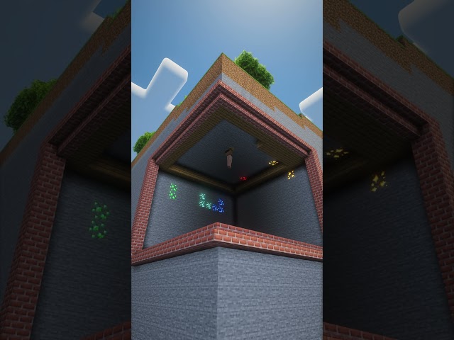 Minecraft Starter Mountain House Tutorial 🏔️ #minecraft