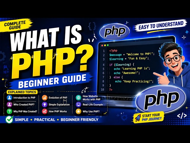 Learn PHP from Scratch | What is PHP? Easy PHP Tutorial for Beginners