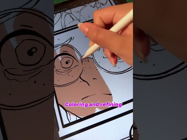 Easy transition from traditional sketches to digital🙌