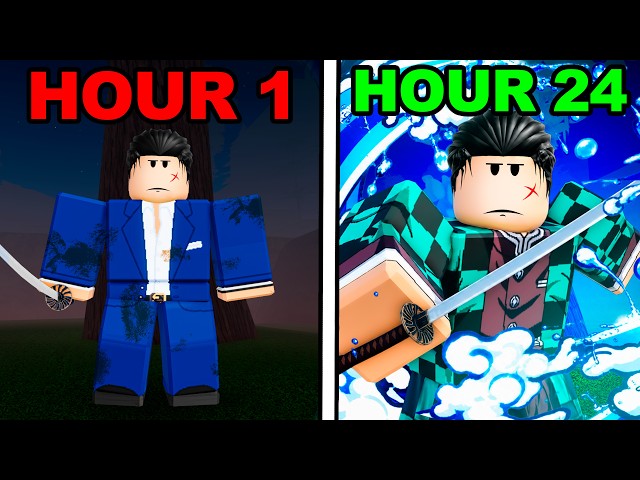 I Spent 24 HOURS in Project Slayers 2... (Roblox)
