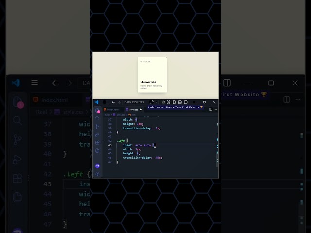 🤠 Animated Border Hover Card using CSS 🧑‍💻 #kodofy #coding #programming