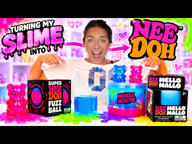I Turned All My NEEDOH into Slime!💖🌈 #Needoh