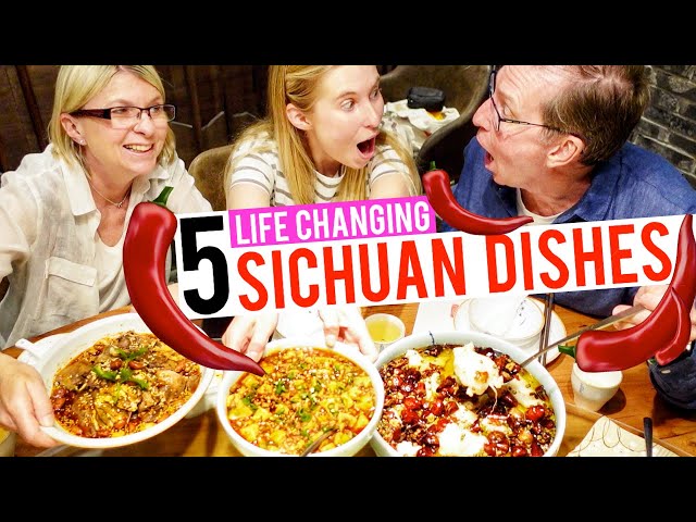 My parents tried spicy, mouth numbing SICHUAN FOOD!!!