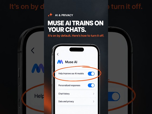 They are training AI on your life. Here is how to stop it. #MuseAI #Meta #AI #aiprivacy