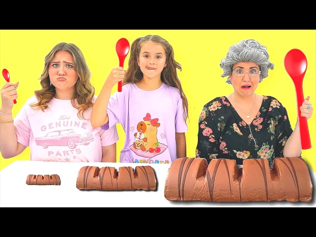 GIANT VS MEDIUM VS SMALL FOOD CHALLENGE
